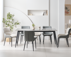 F통세라믹 캐슬 6인 의자세트