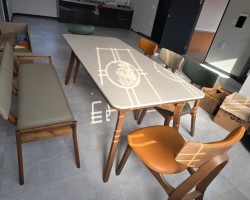 올리브 6인 식탁세트