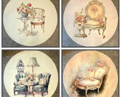 극세사 라운드 카페트